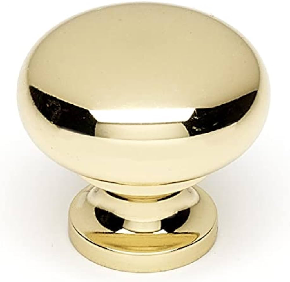 Alno 1 1/4" Knob, UNLACQUERED Brass | Amazon (US)