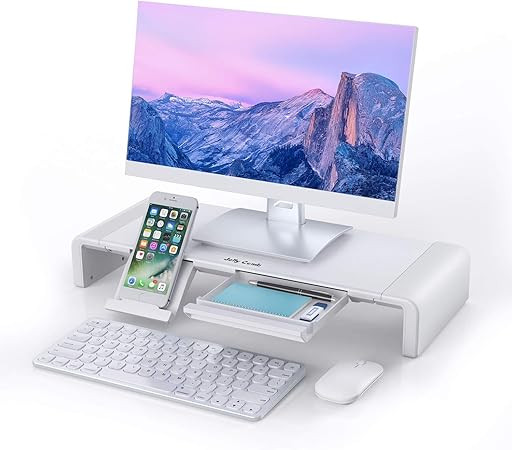 Monitor Stand Riser, Jelly Comb Foldable Computer Monitor Riser, Computer Stand with Storage Draw... | Amazon (US)
