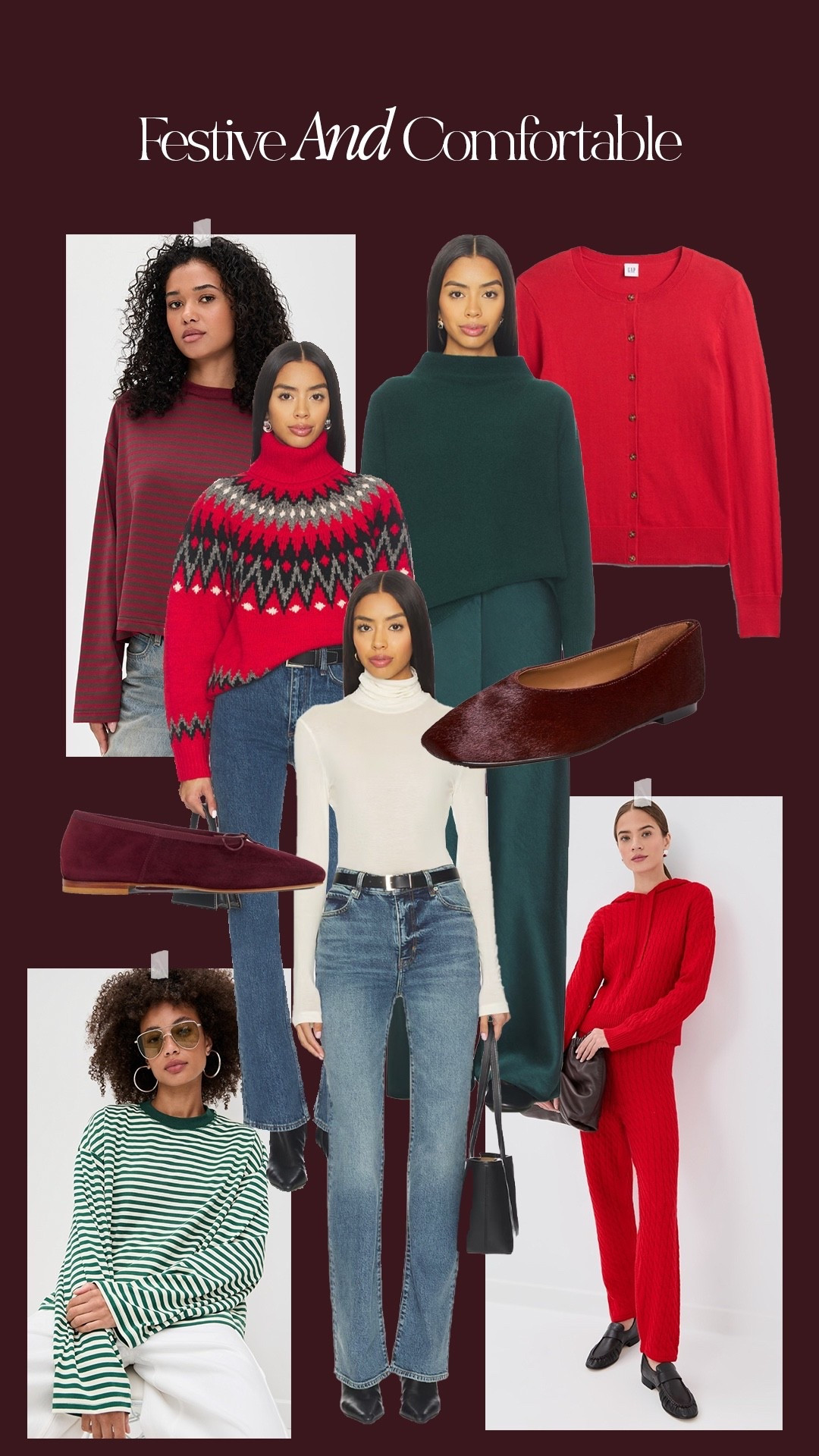 Festive yet comfortable for the holidays 🎄