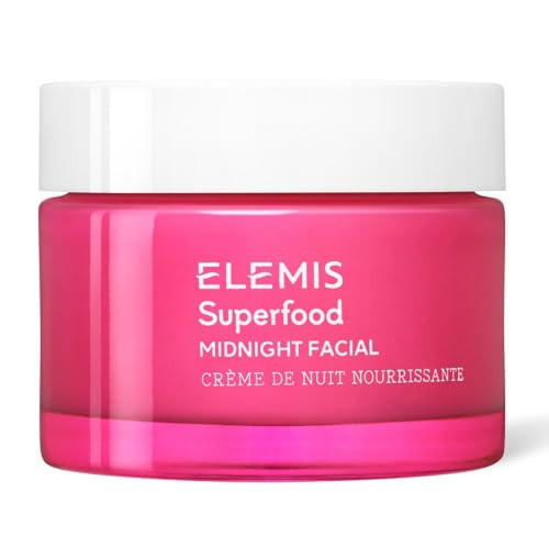 ELEMIS Superfood Midnight Facial - Lightweight Overnight Facial Cream, Prebiotic-Infused Hydrating Gel, Camu Camu Moisturizer, Omega Rich Night Cream - 50ml | Amazon (US)