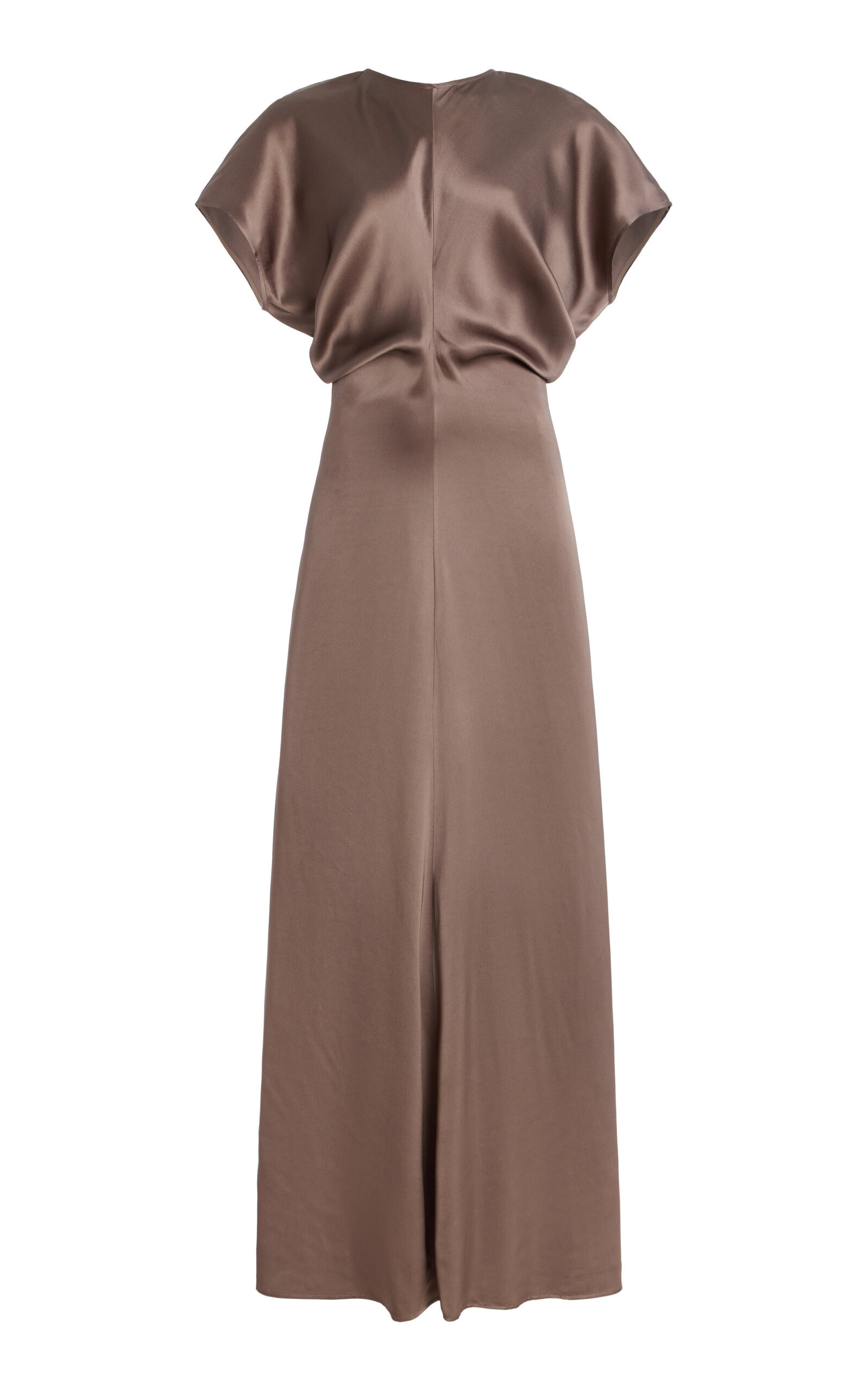 Toteme Slouch Waist Satin Maxi Dress - Moda Operandi | Moda Operandi (Global)