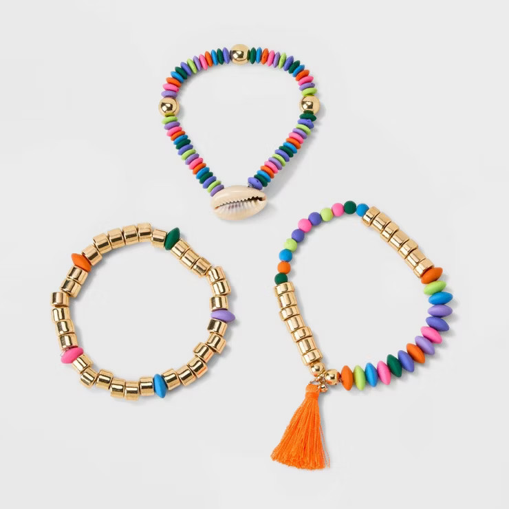 Tassel Multi-Strand Stretch Bracelet - A New Day™ | Target