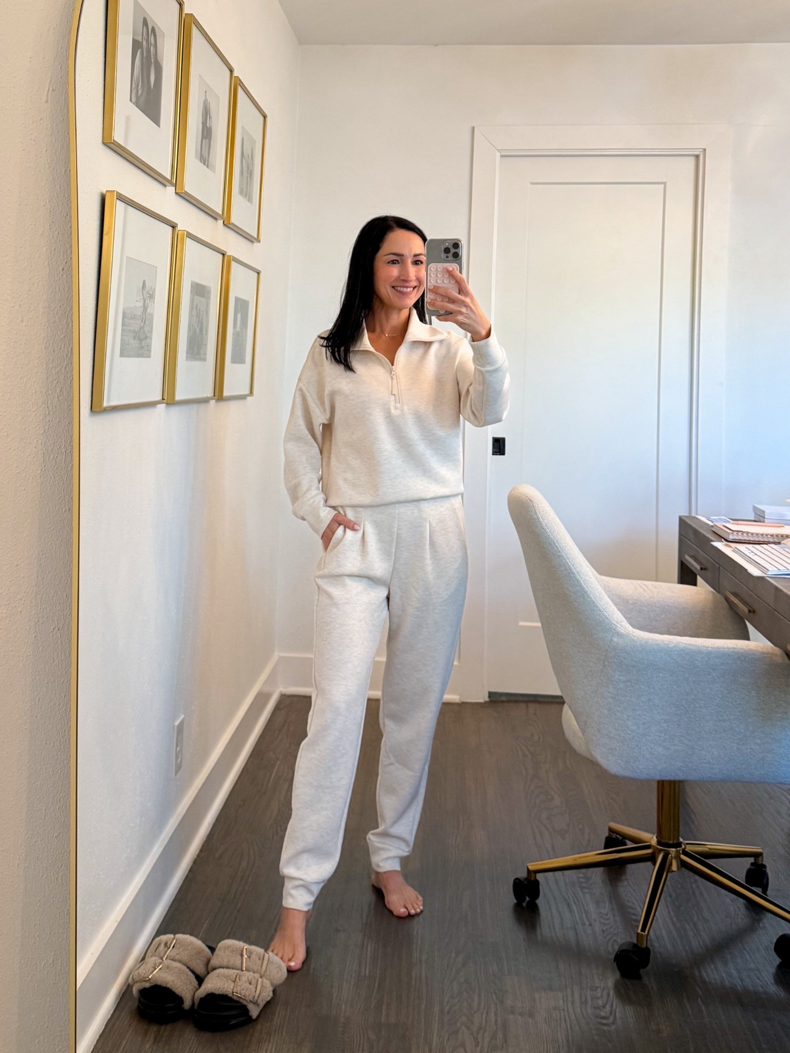 This set is SO good and I can't believe each piece is only $20! The cozy, scuba type fabric is similar to the much more pricey Varley and Spanx sets. Trust me you'll want this elevated, yet cozy set in your wardrobe this winter!! Petite friendly length! Avaialble in 4 colors. 

#LTKFindsUnder50 #LTKOver40 #LTKPetite