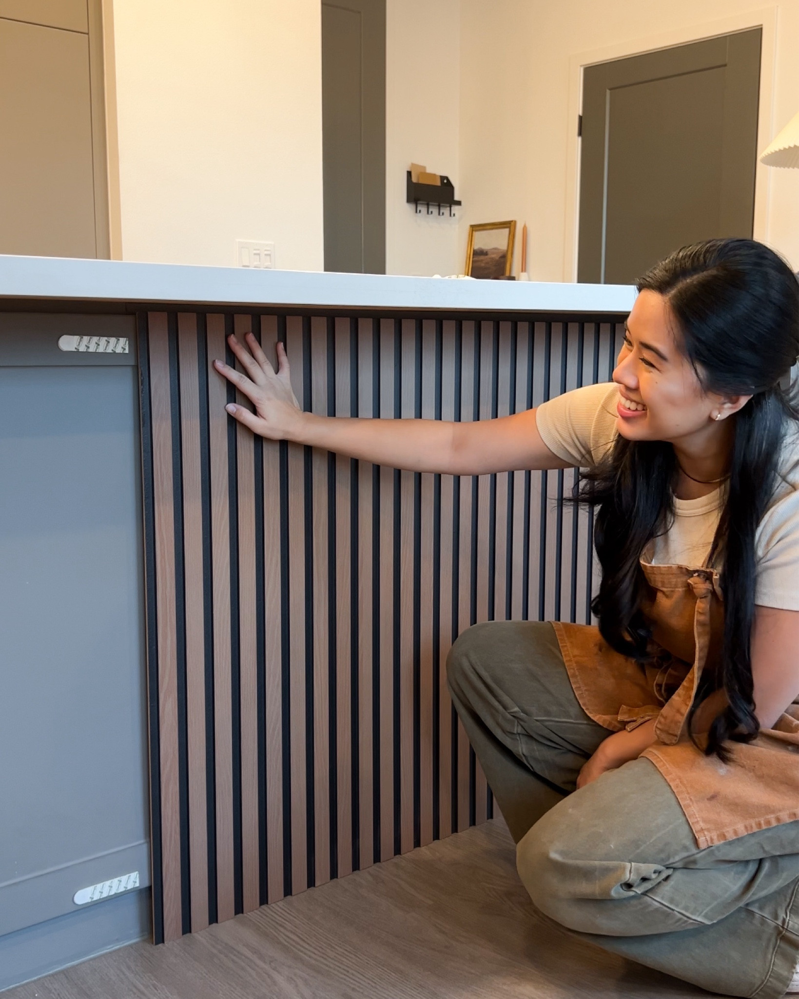 These affordable faux oak wood slat panels are a game changer and you can find them in-stores now! 👏🏼

#LTKhome #LTKMostLoved