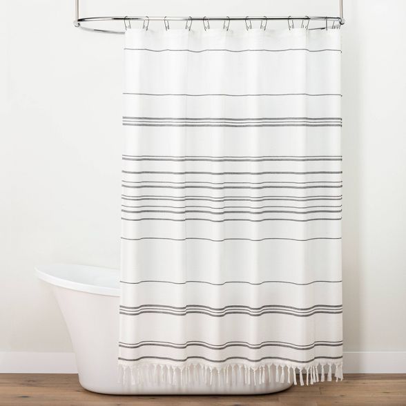 Stitch Stripe Shower Curtain - Hearth & Hand™ with Magnolia | Target