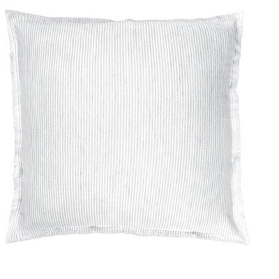 Grey Pinstripe Fringe So Soft Linen Pillow 20x20 Pillow Cover Only | Target