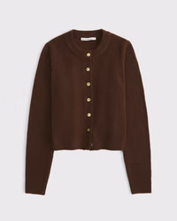 Shrunken Crew Cardigan | Abercrombie & Fitch (US)