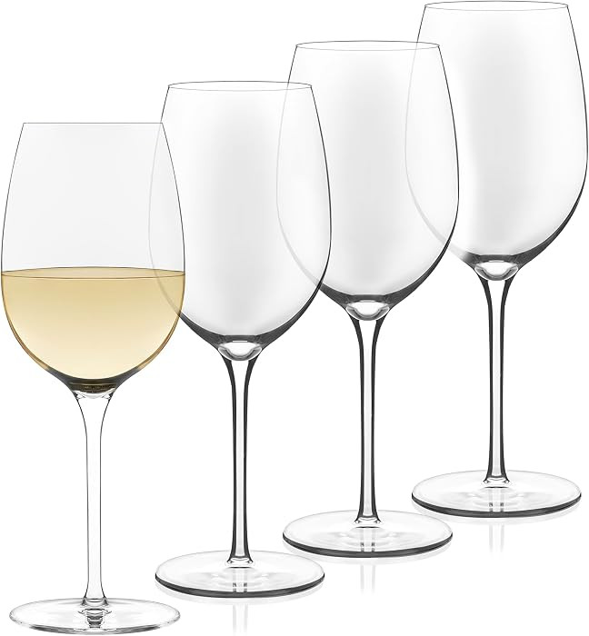 Libbey Signature Kentfield Estate All Purpose Wine Glasses Set of 4, Long Stem Wine Glasses for Red and White Wine, Perfect Glass Goblet Gift Set | Amazon (US)
