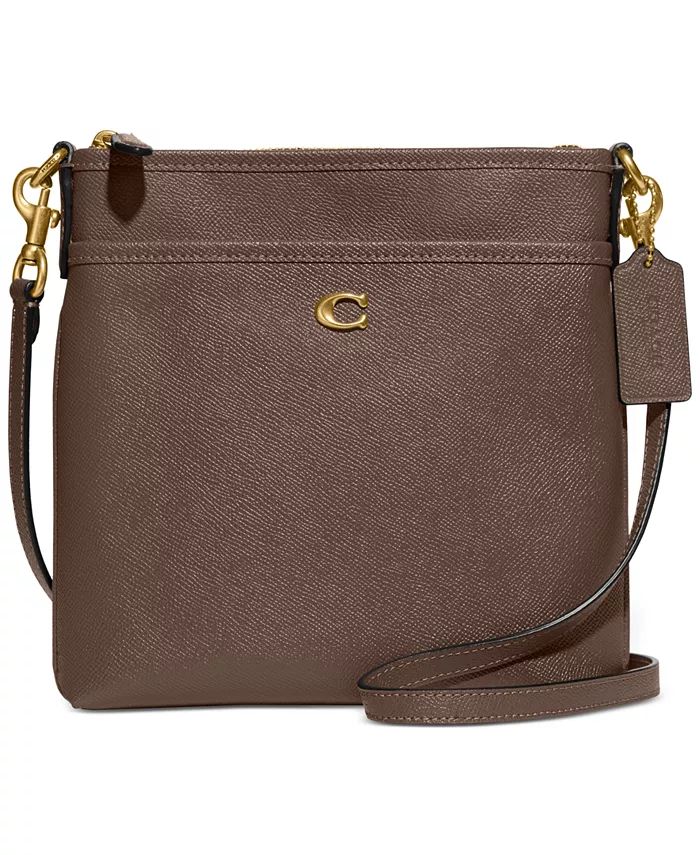 Crossgrain Leather Kitt Crossbody | Macys (US)