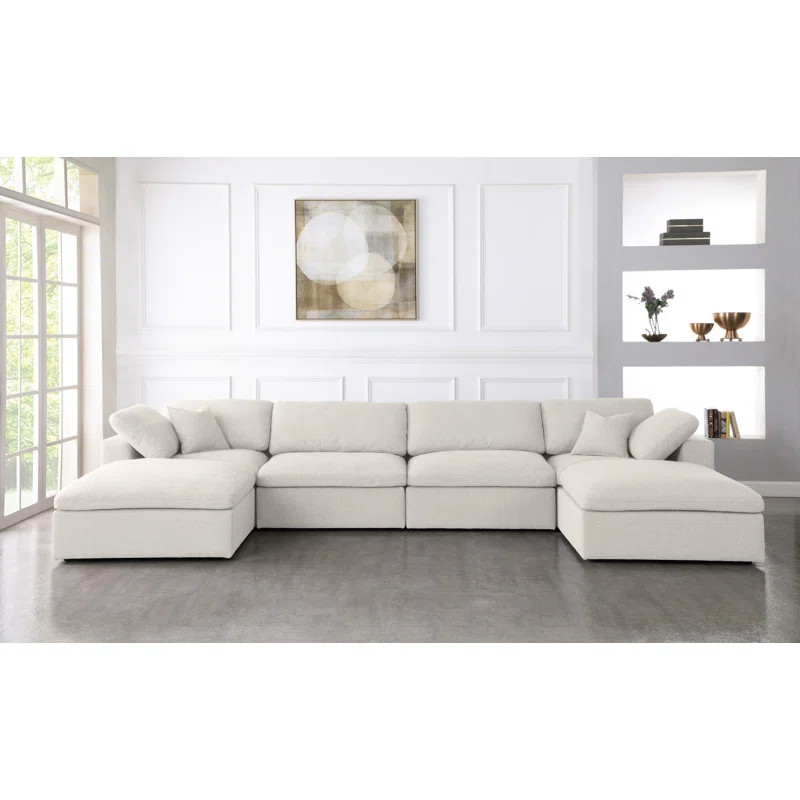 Aguero 158" Wide Modular Sectional with Ottoman | Wayfair North America