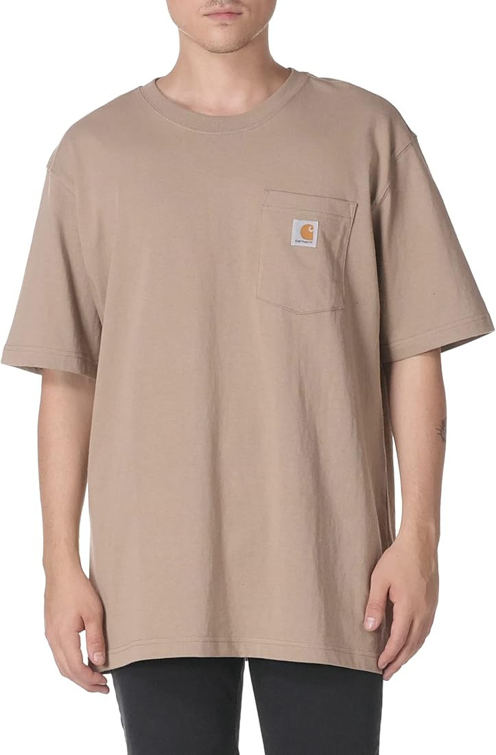 Carhartt Men's Loose Fit Heavyweight Short-Sleeve Pocket T-Shirt | Amazon (US)