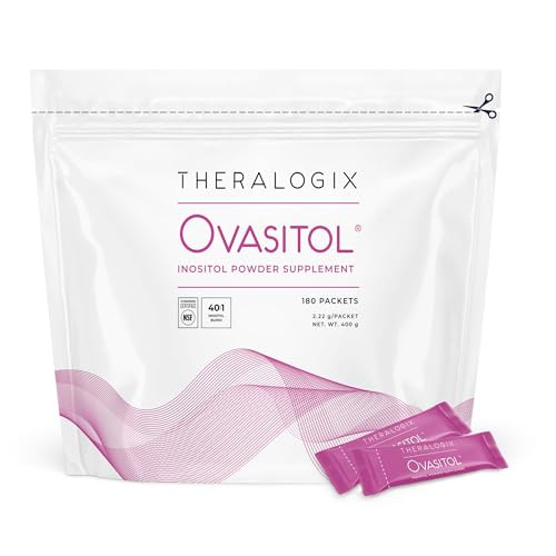 Theralogix Ovasitol Inositol Powder Packets - 90-Day Supply - Myo-Inositol & D-Chiro Inositol for Hormone Balance & Ovarian Function Support* - NSF Certified - 180 Packets | Amazon (US)