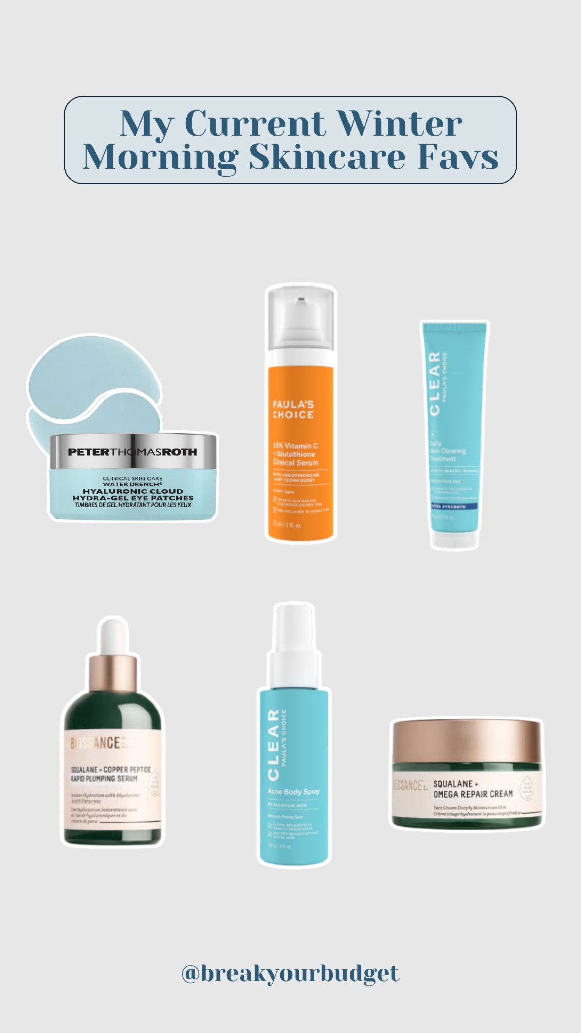 My current winter morning skincare favs #paulaschoice #peterthomasroth #bioessence #skincare #morningroutine 

#LTKGiftGuide #LTKBeauty #LTKFindsUnder100