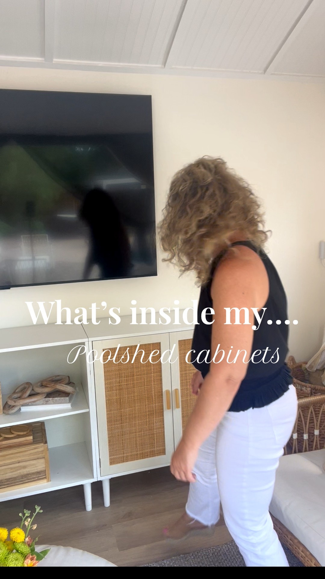 Peek inside my pool shed cabinets with me! 

#LTKSeasonal #LTKHome #LTKStyleTip