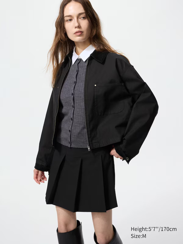 Zip-Up Short Jacket | UNIQLO (UK)