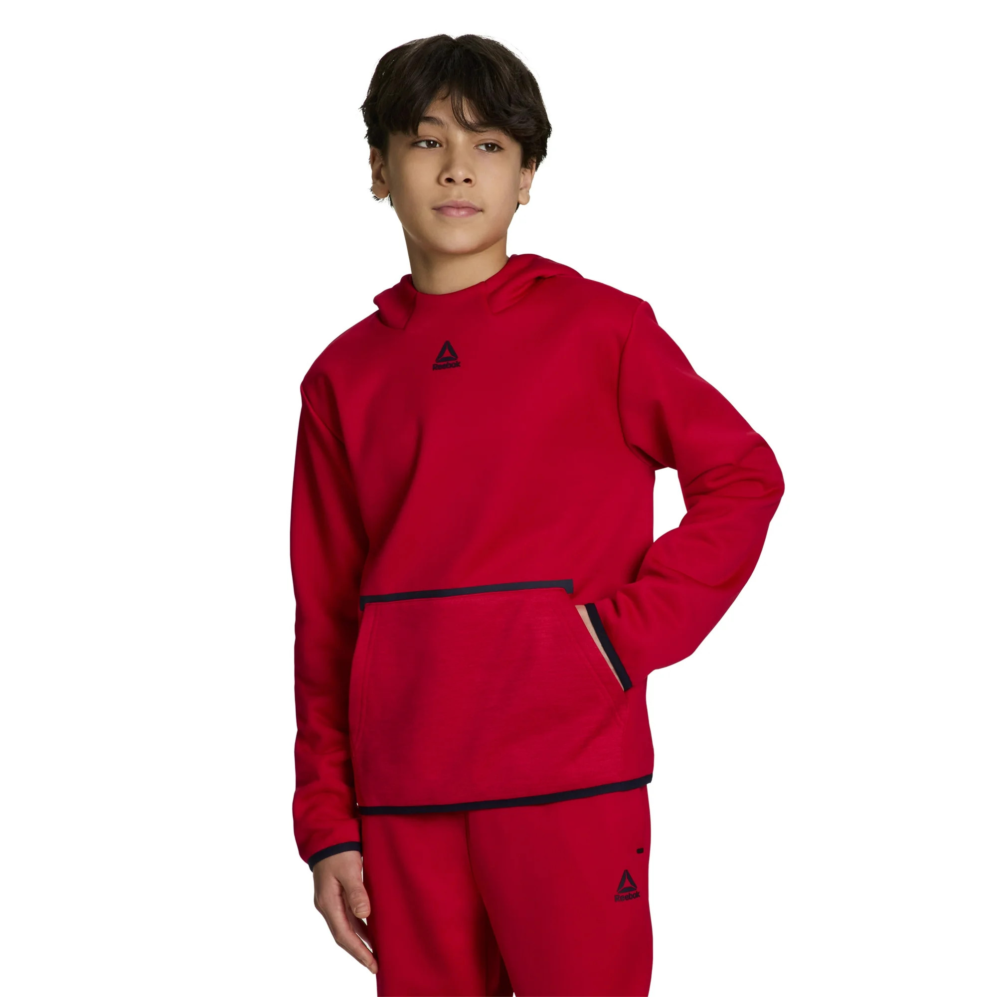 Reebok Boy's Athletic Cool Down Fleece Hoodie, Sizes 4-18 | Walmart (US)