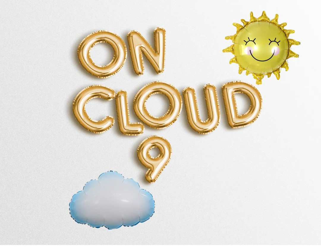 Cyber Sale ON CLOUD 9 16 Letter Balloons Banner 9th - Etsy | Etsy (US)