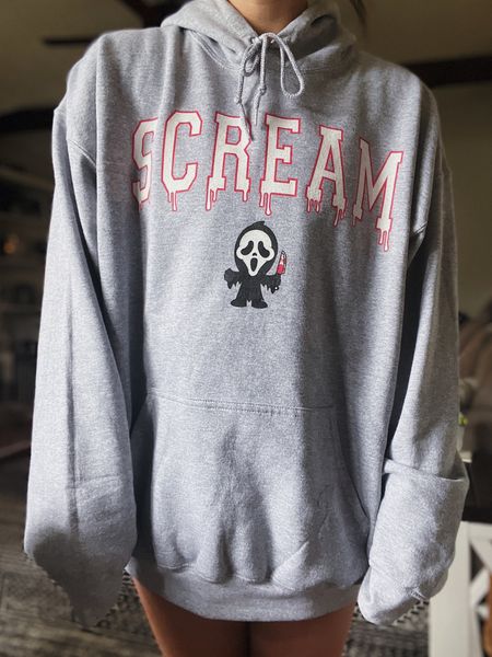 Cutest Halloween sweatshirt!!! I’m usually a S/M and got an XL for a very oversized fit!

Scream sweatshirt | Etsy find | Halloween find | fall style | fall outfit | Halloween spirit | hoodie outfit | oversized hoodie

#LTKSeasonal #LTKFind #LTKSale