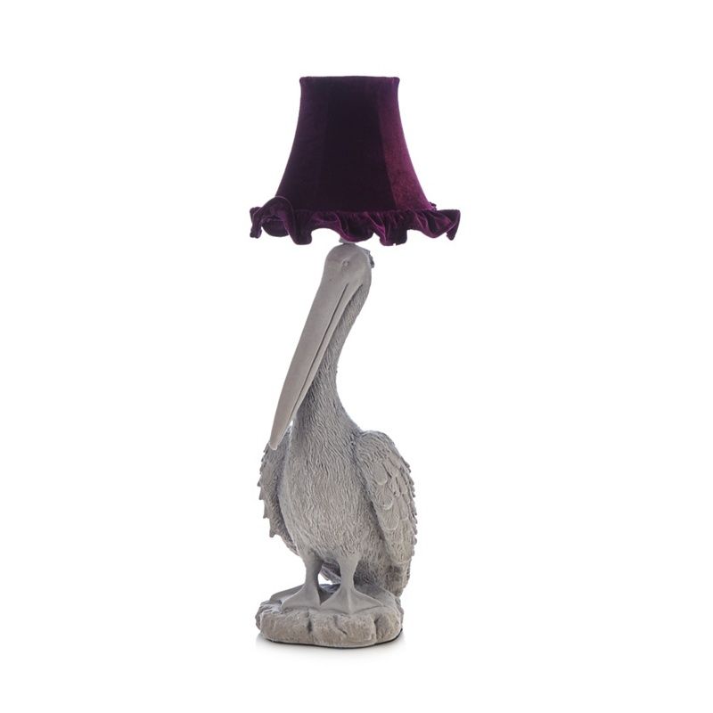Abigail Ahern/EDITION Grey pelican table lamp | Debenhams UK