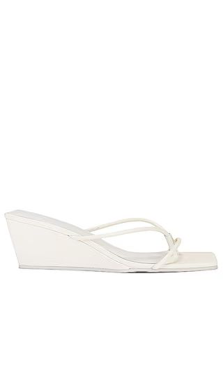 Minimal Low Wedge in White | Revolve Clothing (Global)