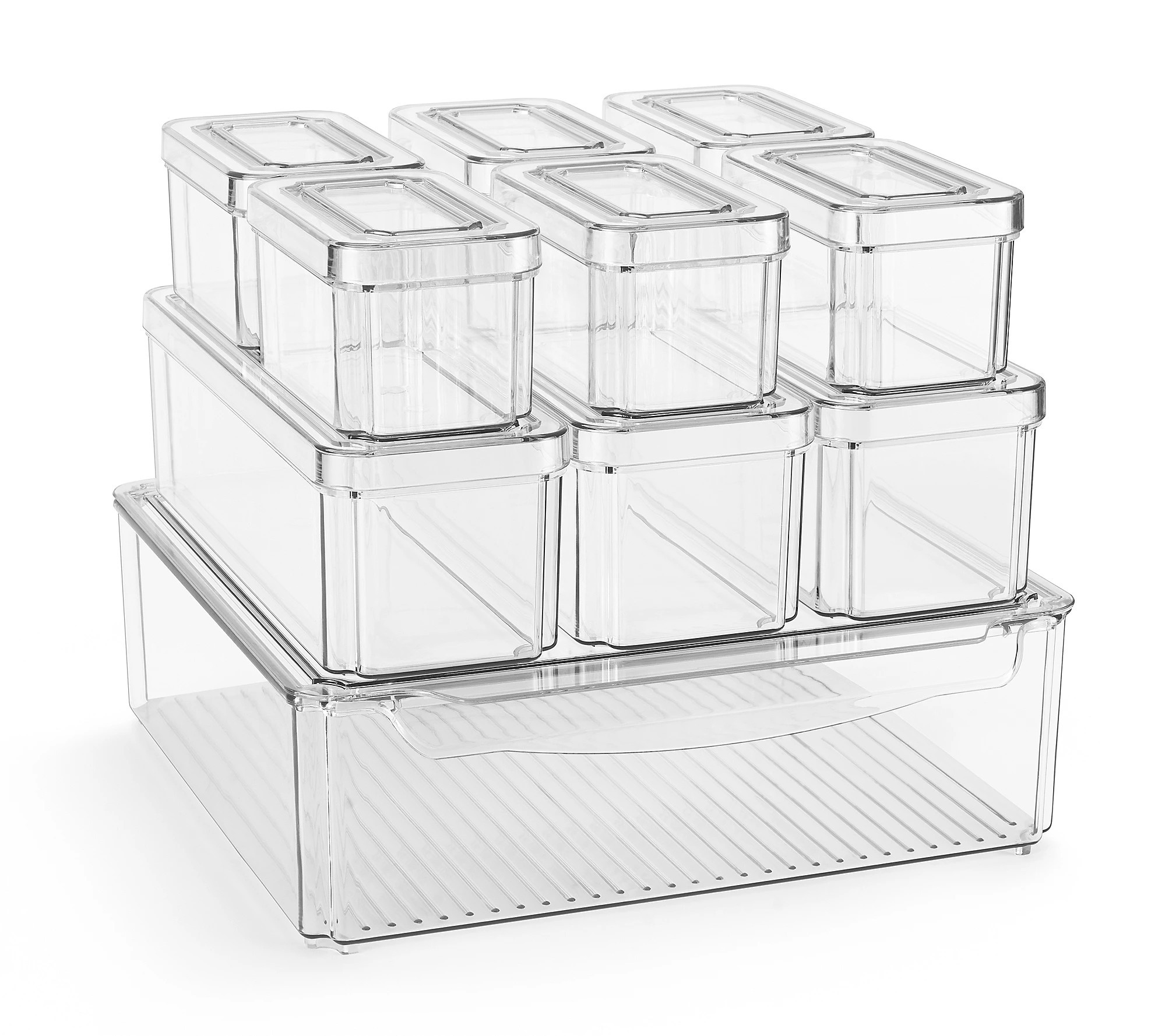 Sorbus 10 Pack Clear Refrigerator Storage Bins | QVC