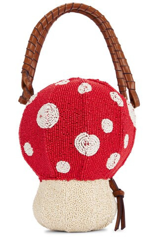 Staud Shroom Beaded Bag in Red | FWRD 