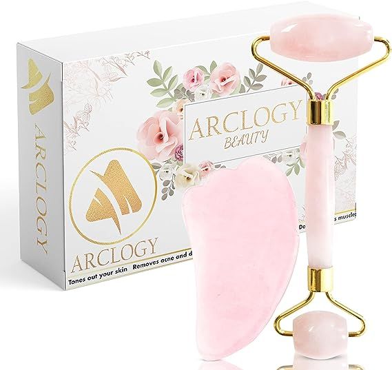 ARCLOGY Jade Roller and Gua Sha Scraper Jade Roller Set Beauty Gifts Sets for Women ARCLOGY UK De... | Amazon (UK)