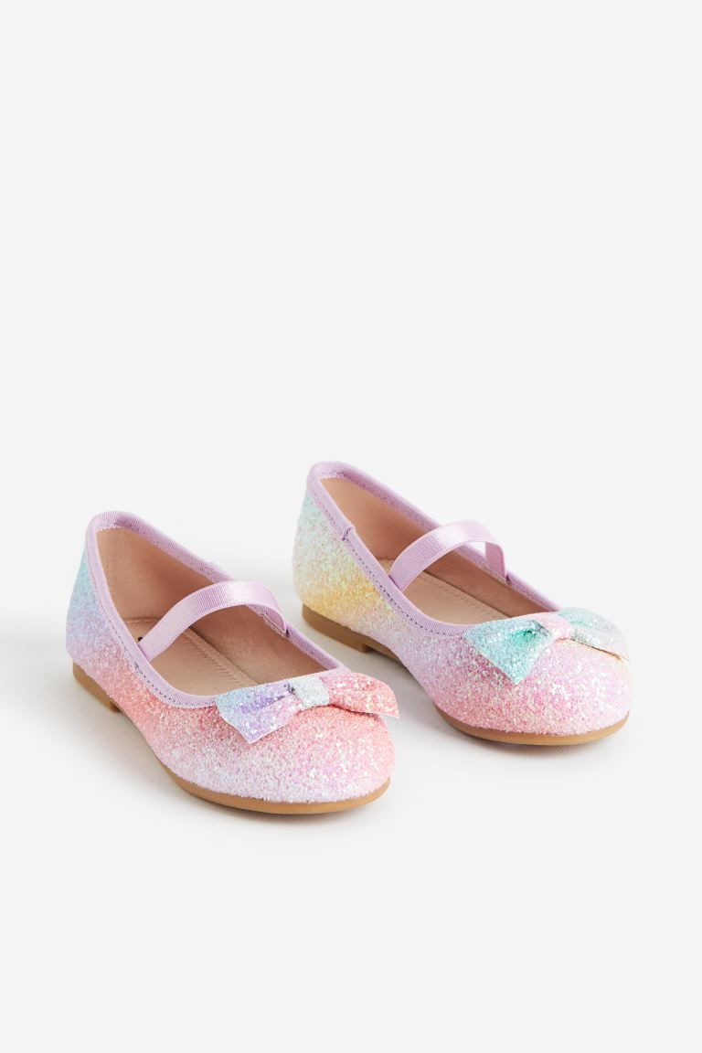 Glittery Ballet Flats - Light pink/ombre - Kids | H&M US | H&M (US + CA)