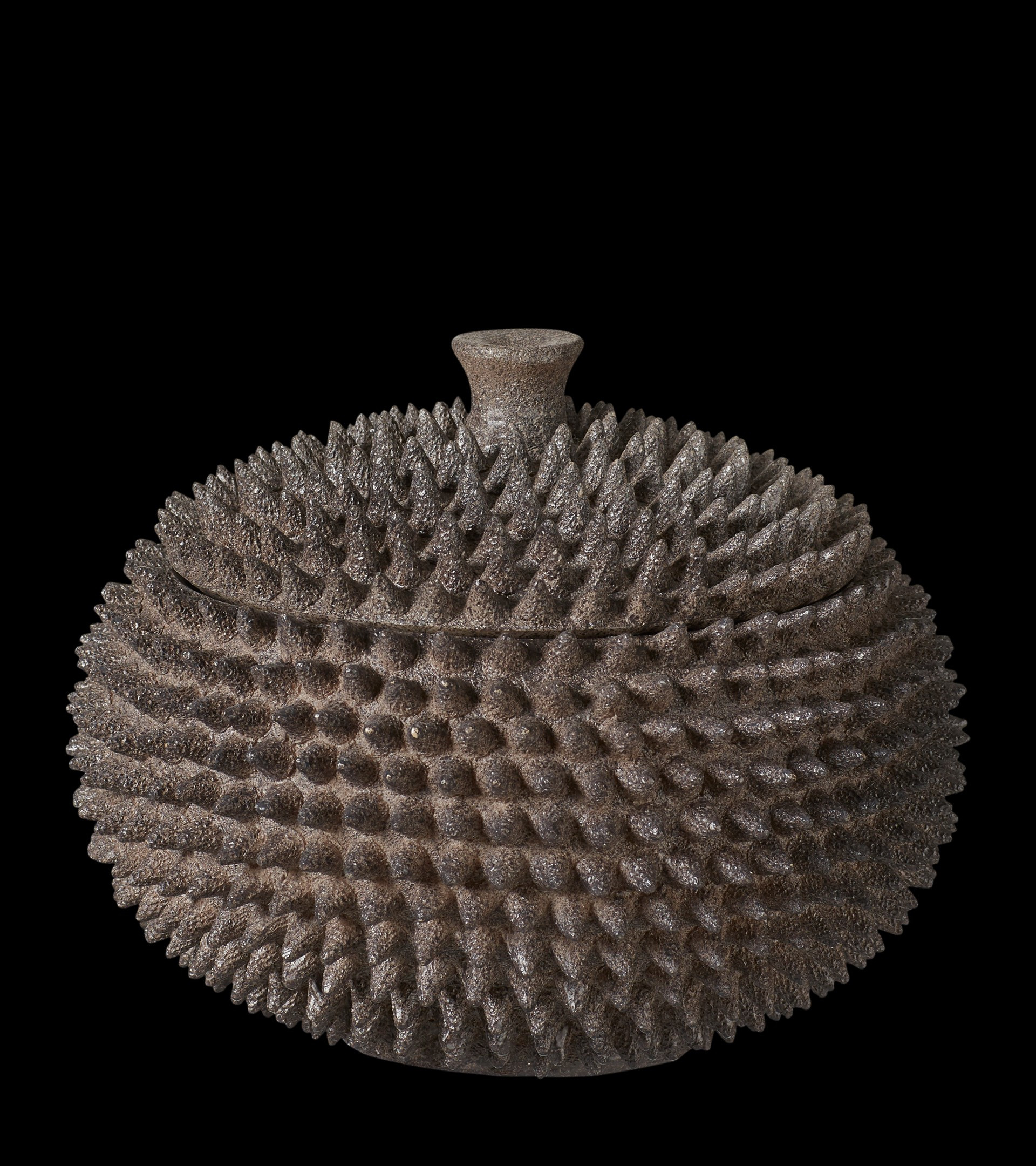 Acanthosphere Lidded Pot - Grey | OKA UK