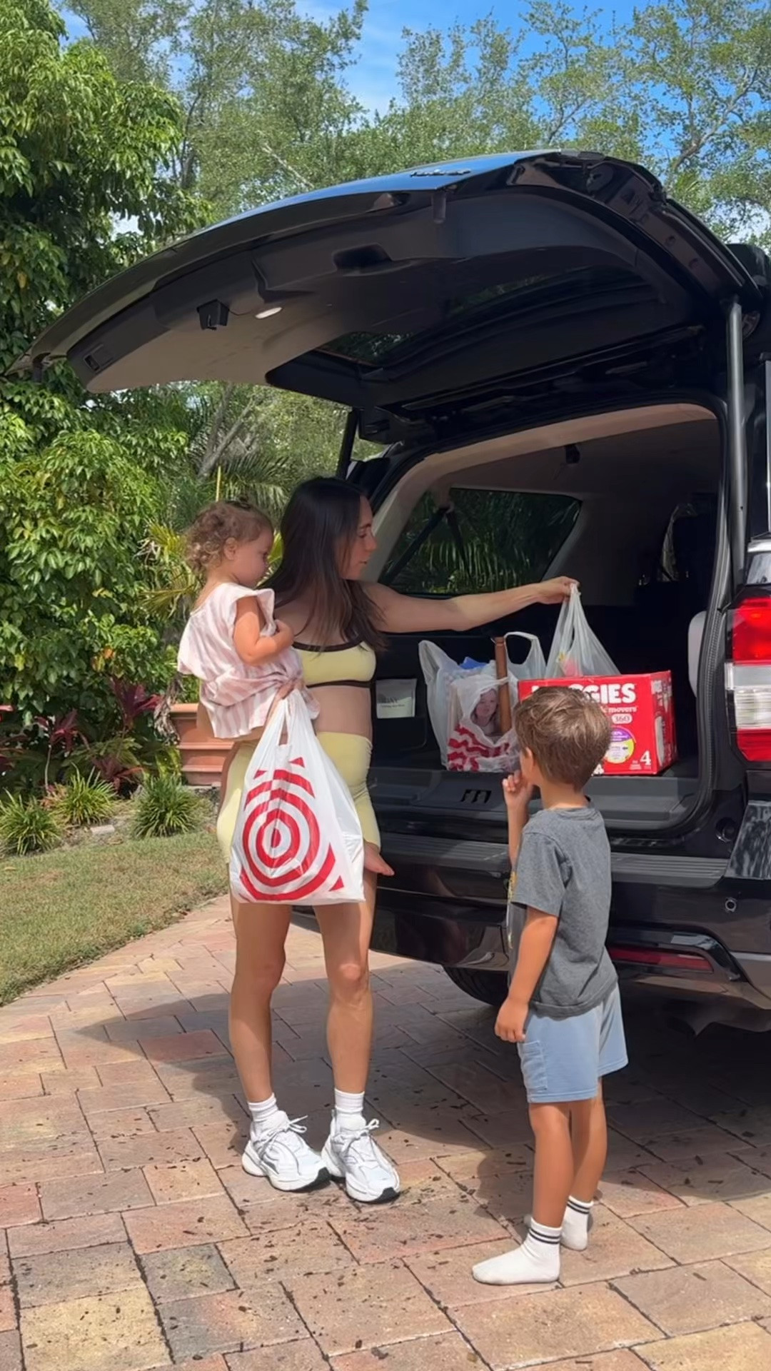 #ad I feel like we’ve finally nailed down the routine with 2 kids… just in time to shake things up in a few months with baby 3! #TargetPartner #Huggies #HuggiesPartner @shop.ltk

If you got little movers like mine, we love @Huggies Little Movers HuggFit 360° diapers because they offer up to 100% leak protection. Head to @target from 5/24 through 5/30 to get the Target Circle Deal: $20 Target GiftCard with $80 select baby care purchase! 

Available with a Target Circle Membership. Available Sunday May 24th - Saturday May 30th, 2026, offer expires at 11:59pmPT.
Terms & Conditions: Category Deal. Valid in store or online. Limit one coupon/deal per Target Circle account. No other same department/category coupon/deal/bonus will apply. Offer excludes items sold & shipped by Target Plus™ Partners and clearance items. Void if copied, scanned, altered, transferred, purchased, sold or prohibited by law. Coupon/deal expires at 11:59pm PT. Item(s) may not be available at all stores. Gift cards and tax will not be included in determining purchase total. Target GiftCard not valid as payment on this purchase; terms and conditions apply. Quantities limited; no rain checks. No cash value. For full details on our Price Match policy, see Target.com/PriceMatch