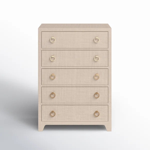 Cleo 5 - Drawer Raffia Chest | Wayfair North America