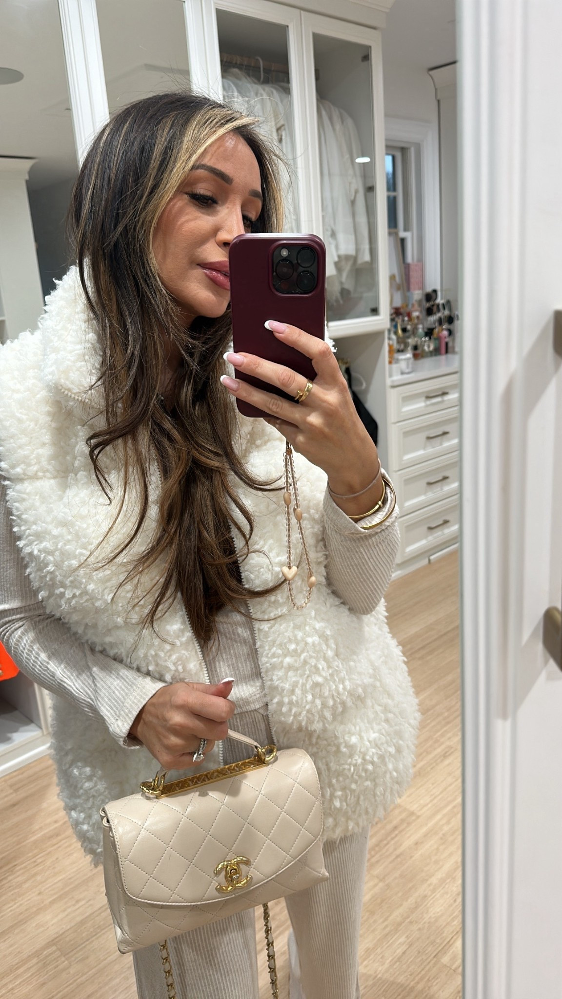 Winter whites 
All white 
White vest 
Comfortable outfit 

#LTKgrwm #LTKmomlife #LTKootd