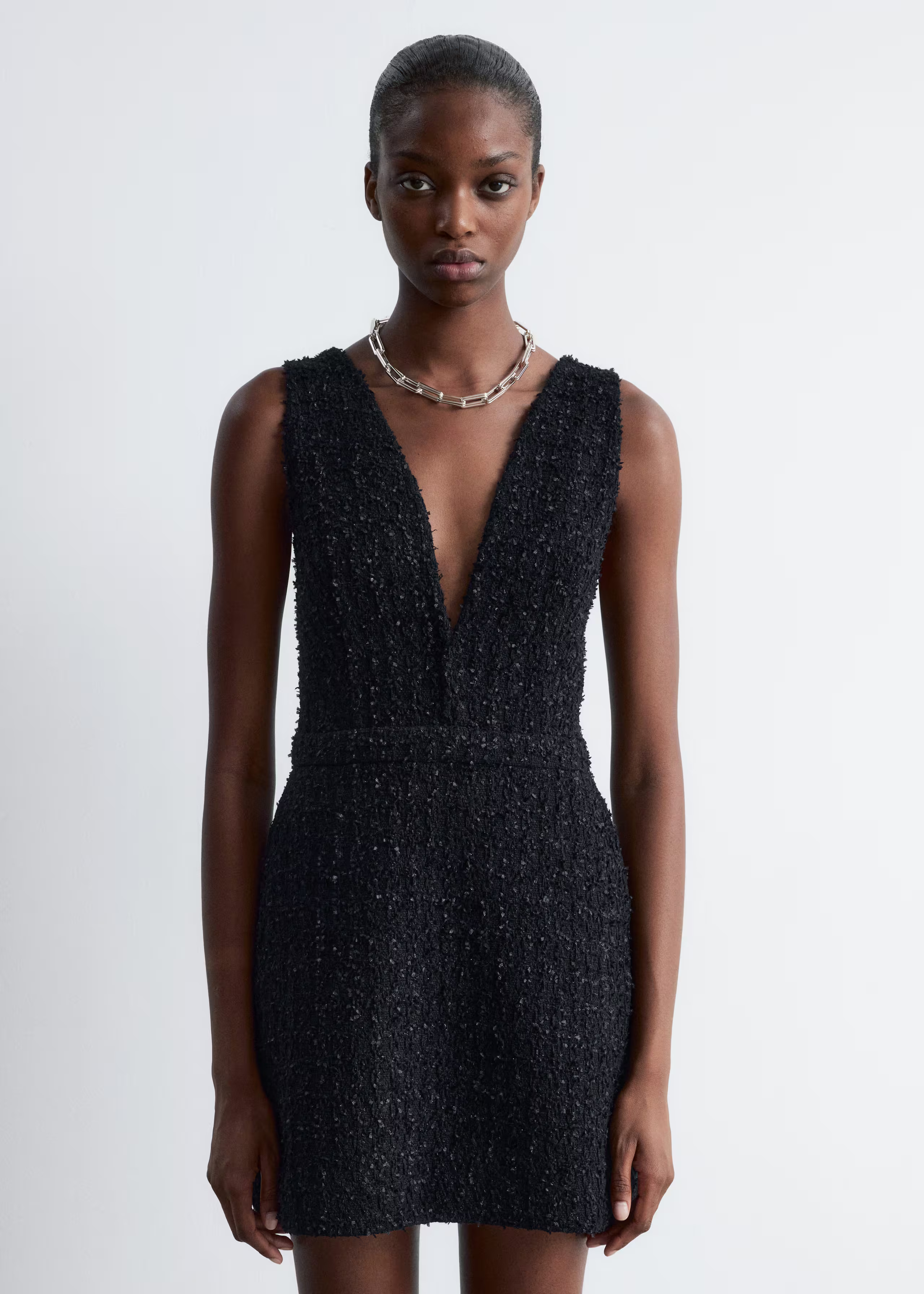 Textured V-Neck Mini Dress | & Other Stories - US