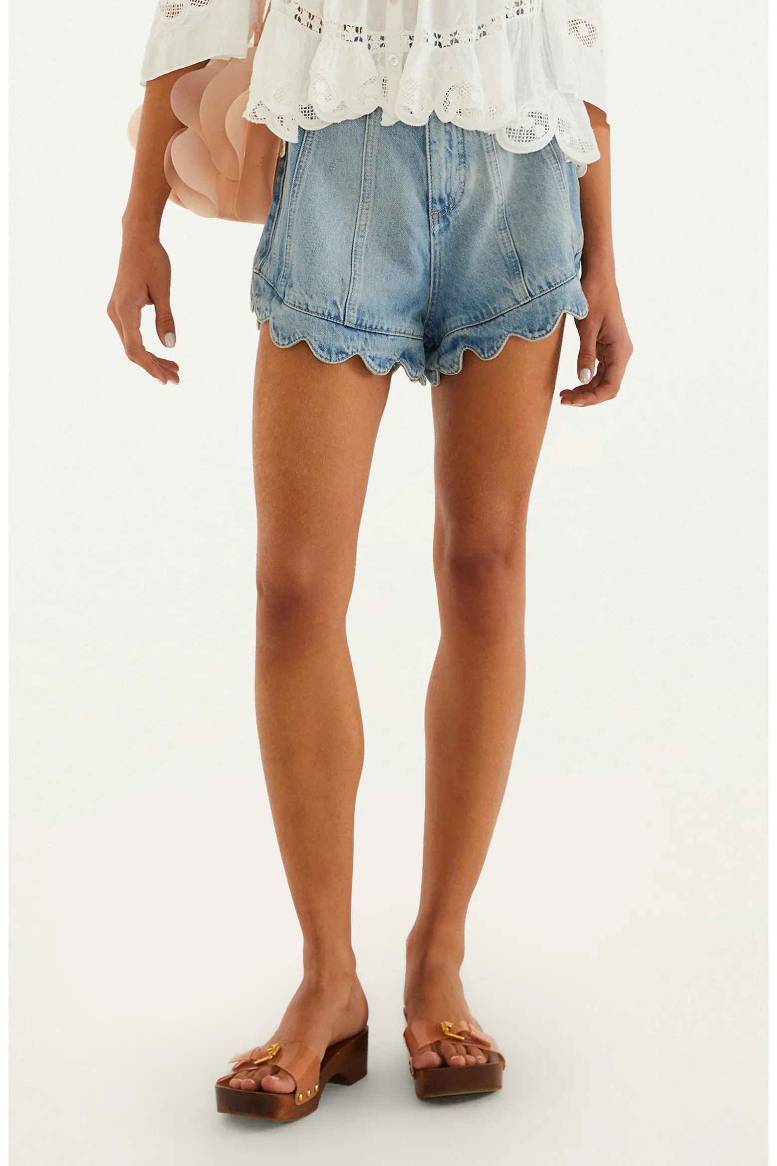 Romantic Ruffle Denim Shorts (Women) | Nordstrom | Nordstrom