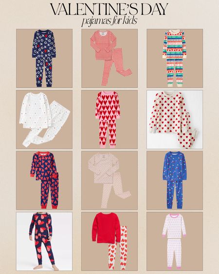 Valentines Day pajamas for kids ❤️
