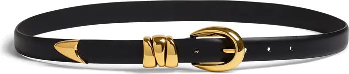 Chunky Metal Leather Belt | Nordstrom