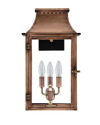 Primo Lanterns BB-22E  Breaux Bridge 18” w 3-Light Outdoor Lantern Copper Read | eBay US