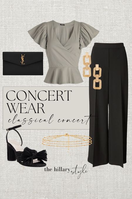 Concert Wear: Classical Concert

Classy Outfit, Concert Outfit, Luxury Look, YSL, YSL Clutch, Amazon, Amazon Fashion, Found It on Amazon, Heels, Bow Heels, Sandals, Revolve, Jewelry, Statement Earrings, Bracelets, Peplum Top, Wedding Guest Look, Old Money Aesthetic, Work Outfit, Classic Outfit, Business Casual, Classy Look 

#LTKstyletip #LTKFind #LTKSeasonal