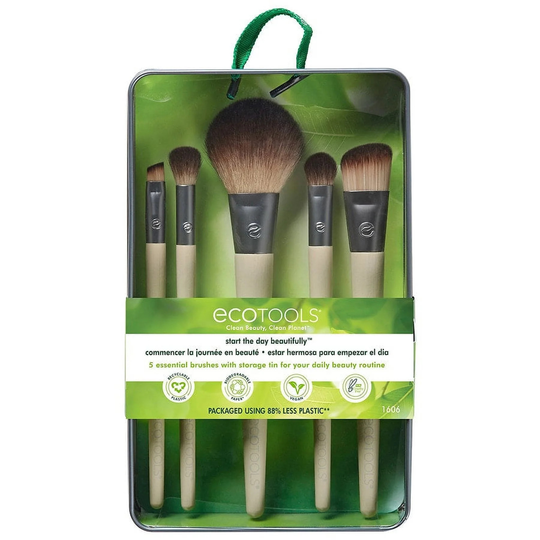 EcoTools Start The Day Beautiful Makeup Brush Kit 1.0 ea Pack of 3 | Walmart (US)
