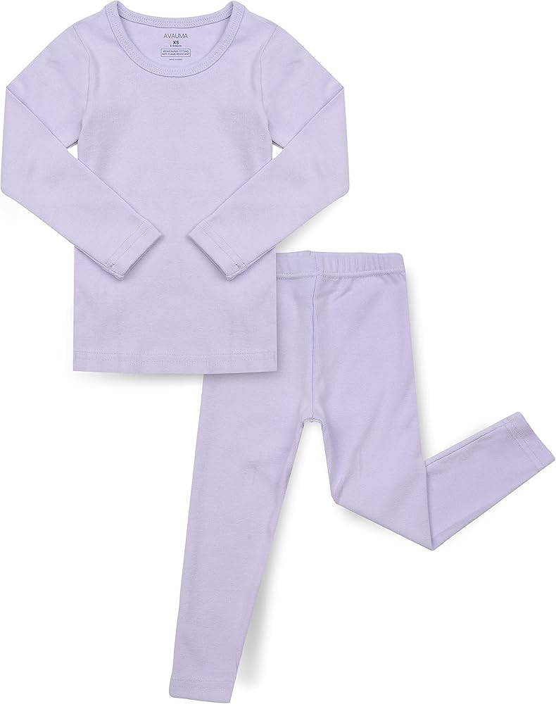 AVAUMA Baby Boys Girls Pajama Set Kids Toddler Snug fit Basic Cotton Sleepwear pjs for Daily | Amazon (US)