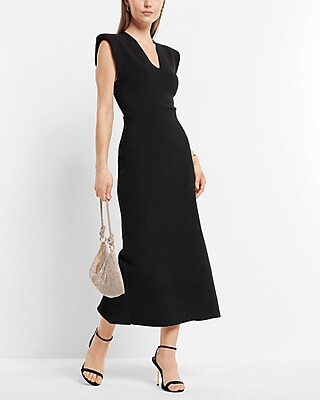Super High Waisted Body Contour Midi Sweater Pencil Skirt | Express