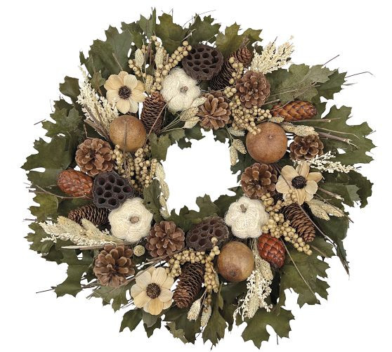 Dried Oak Forest Wreath | Pottery Barn (US)