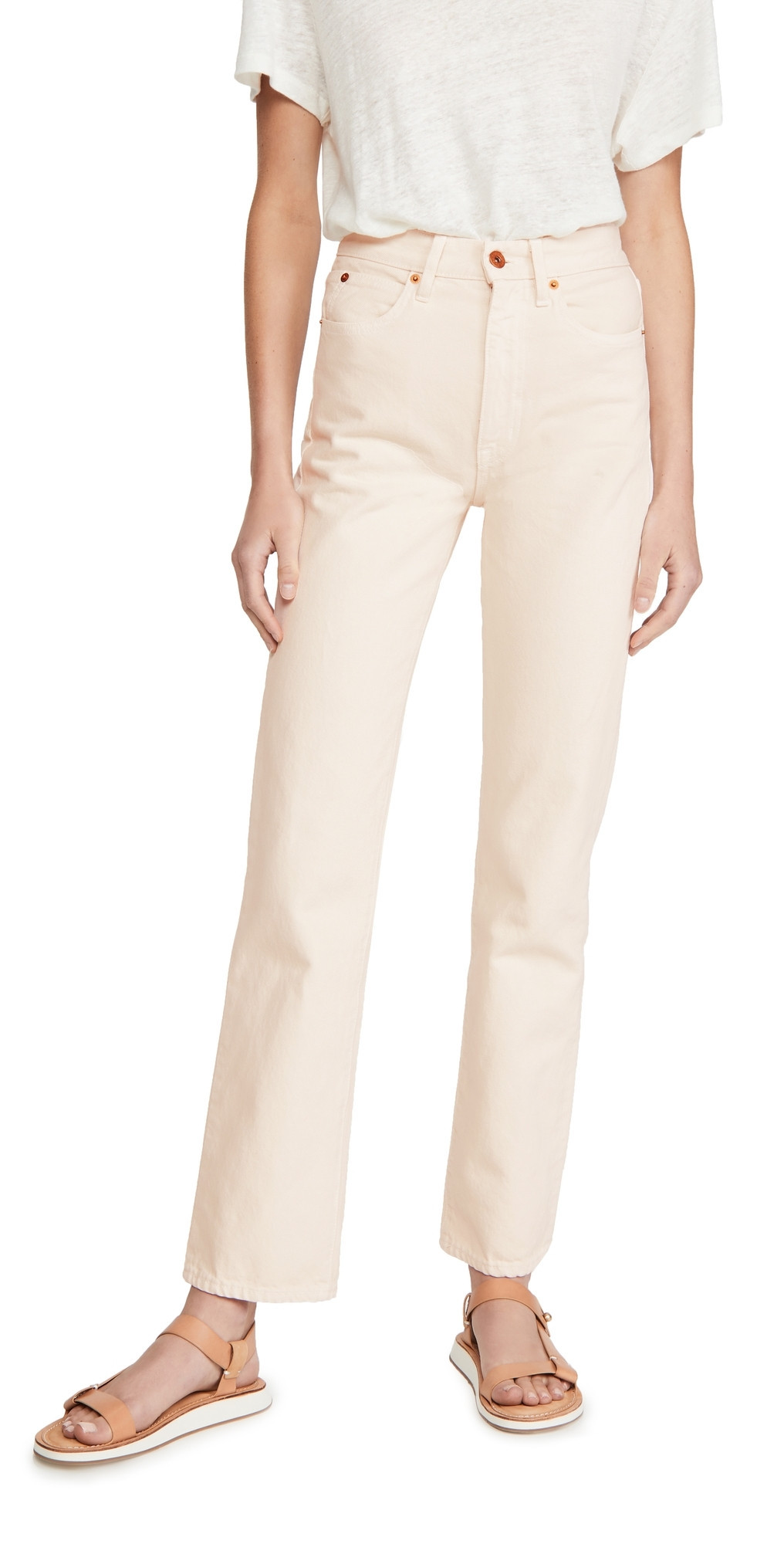 SLVRLAKE London Jeans Ecru 26 | Shopbop