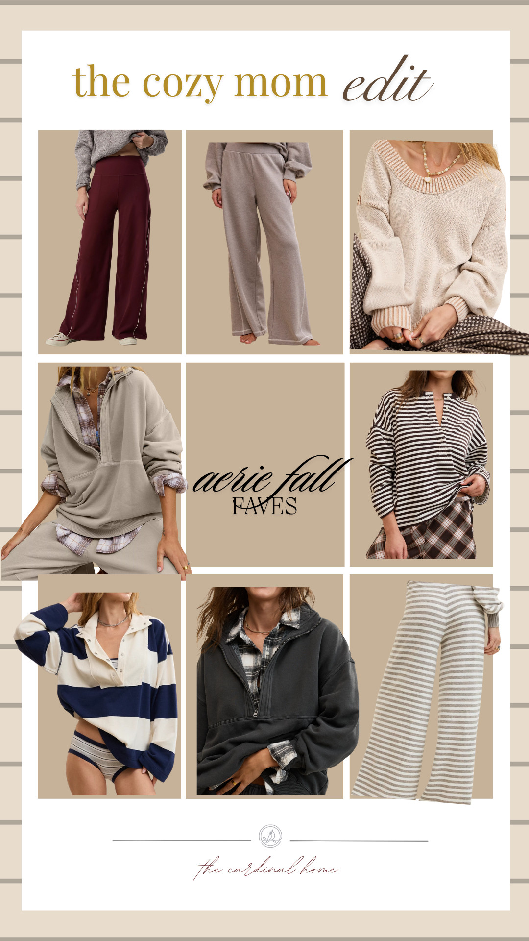 Cozy mom outfits I’d live in all fall 🤎 Rounded up a few Aerie favorites with comfy pants, soft sweaters and easy everyday pieces that still feel put together.

Aerie finds | Aerie fall outfits | cozy mom outfit | mom OOTD | fall outfit inspo | women’s fall fashion | cozy pants | sweaters | casual mom style | everyday outfit | comfy outfit | neutral fall outfit | lounge outfit | affordable fall fashion | fall wardrobe essentials 

 #LTKdayinmylife #LTKootd #LTKmomlife