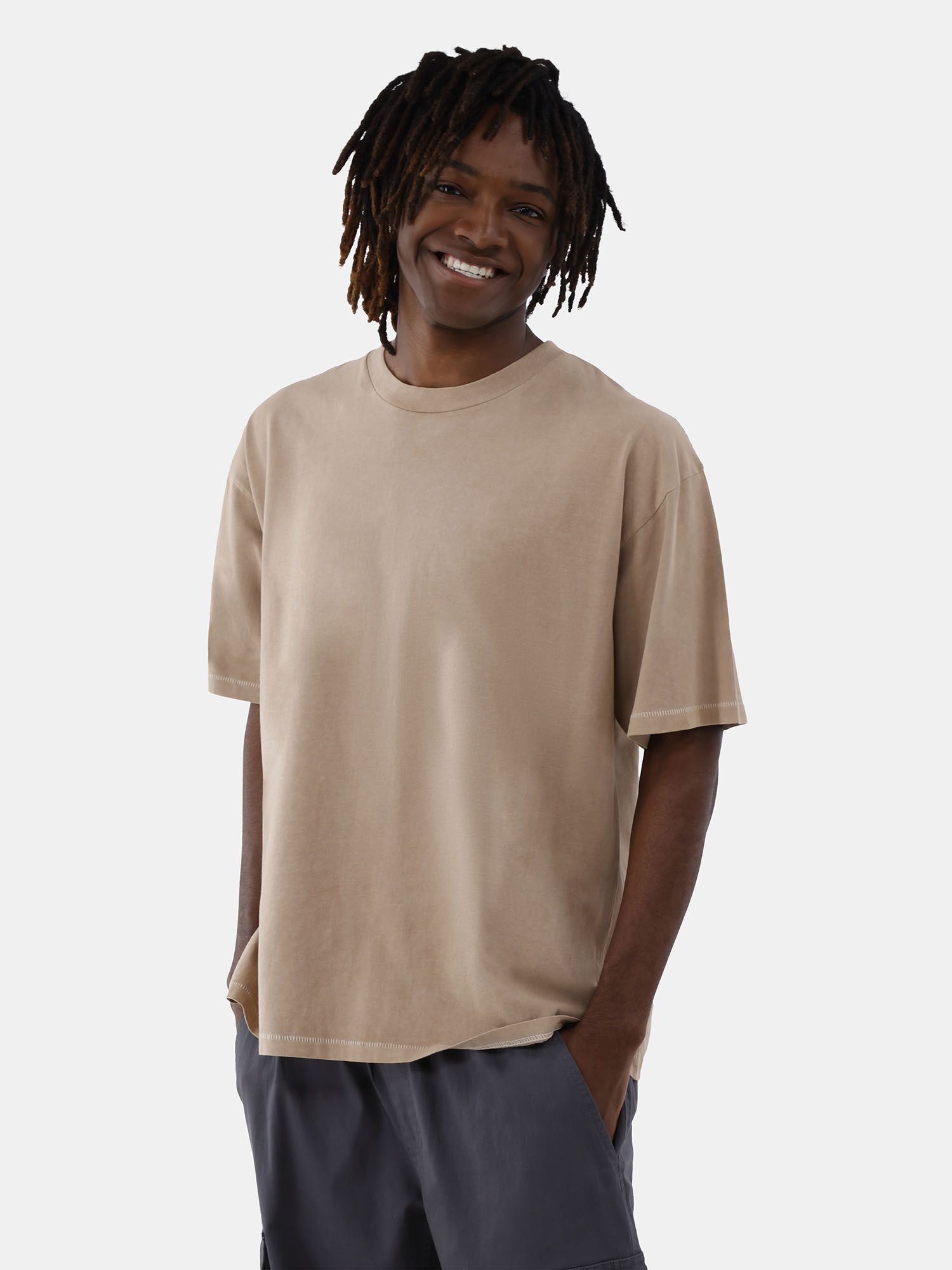 No Boundaries All Gender Cotton Oversize Tee Shirt, Men's Sizes XS-5XL | Walmart (US)