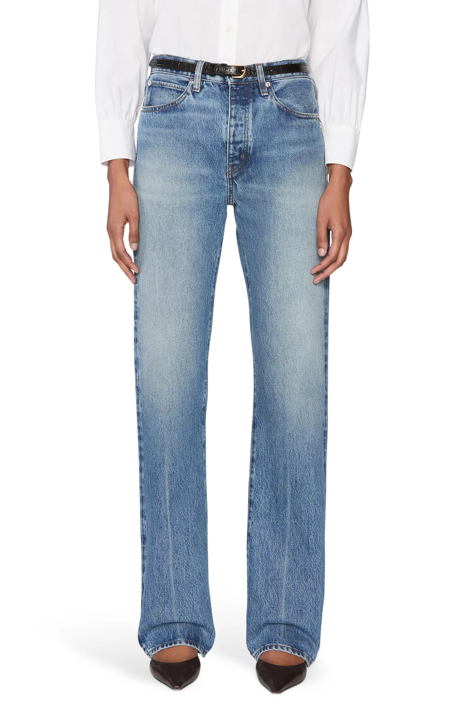The Vertical High Waist Relaxed Straight Leg Jeans | Nordstrom