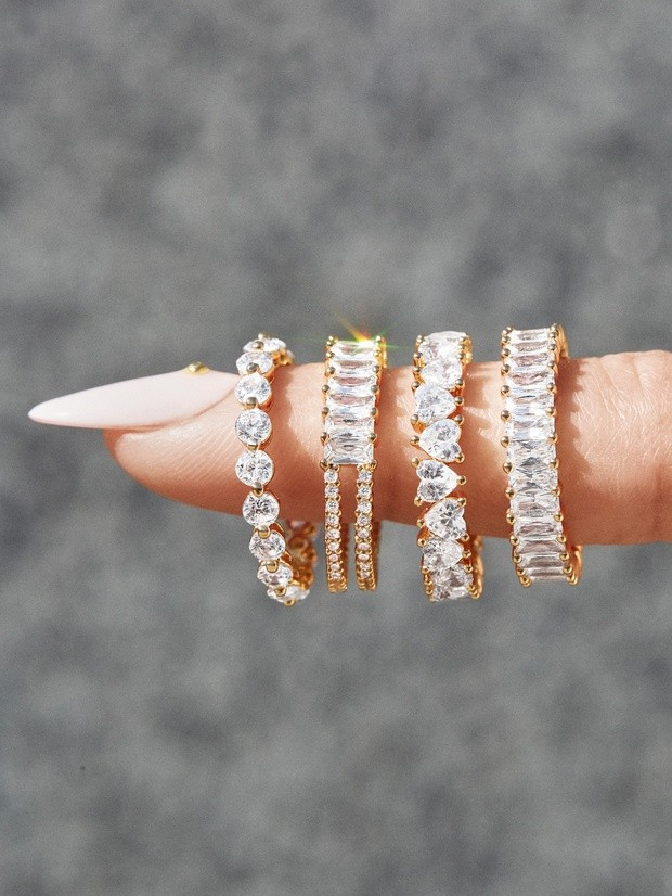 Mini Alidia Cubic Zirconia Ring | BaubleBar (US)