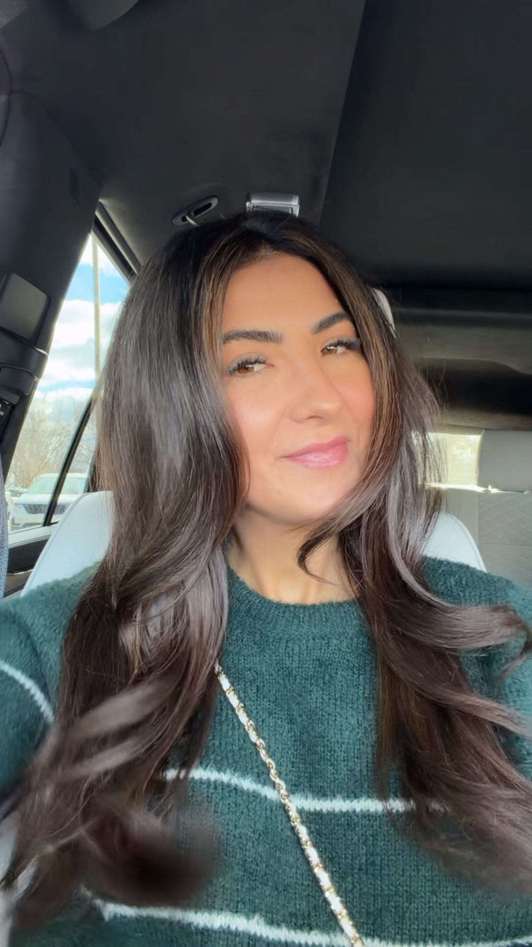 Hair day is a good day! 
Wearing a new winter fave Sweater from target. 

#LTKdayinmylife #LTKWorkwear