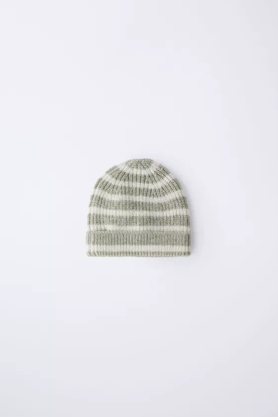 STRIPED KNIT HAT | Zara Canada