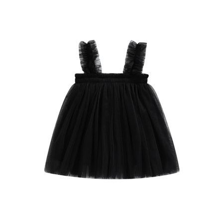 Binwwede Kids Girl’s Tulle Dress Sleeveless Pleated Solid Summer Dress for Party Stage Show | Walmart (US)